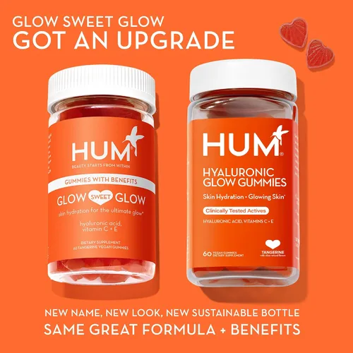Vista 10 de HUM Gomitas Hyaluronic Glow con ácido hialurónico, vitamina C, mandarina