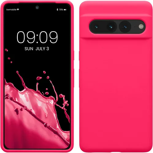 Vista 11 de kwmobile Funda compatible con Google Pixel 7 Pro - Funda de silicona TPU con acabado suave - Piedra antigua