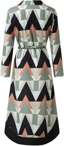 Vista 4 de Vestidos fluidos de verano para mujer, estilo festivo, estampado femenino, casual, talla grande, vestidos casuales de cóctel