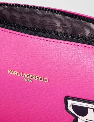 Vista 5 de KARL LAGERFELD Women's Maybelle Cosmetic Bag Fucsia
