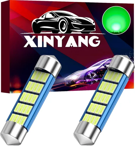 Vista 13 de XINYANG 2 piezas Bombilla LED festoon 578 para auto de 41mm 42mm 1.65 pulgadas, bombilla 211-2 extremadamente brillante, 20 chipsets SMD 4014, libre