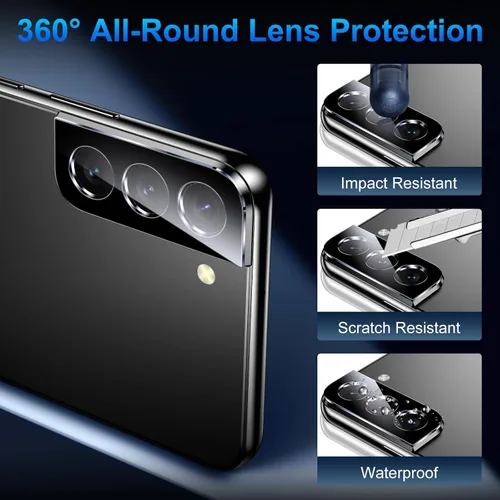 Vista 6 de UniqueMe Paquete de 2+2 protectores de pantalla de privacidad para Samsung Negro