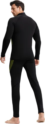 Vista 152 de Conjunto de ropa interior térmica para hombre, ropa interior larga 1#verde militar