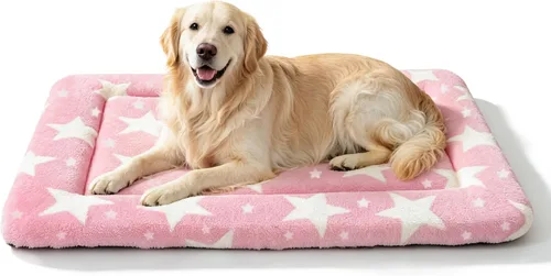 Vista 51 de Tapete de cama para perro, almohadilla reversible para jaula de perro con alfombrilla lavable y espuma suave, cama plana para mascotas para perros