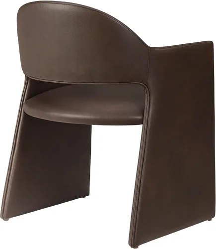 Vista 7 de Modway Talia - Sillón de comedor de cuero vegano en color espresso
