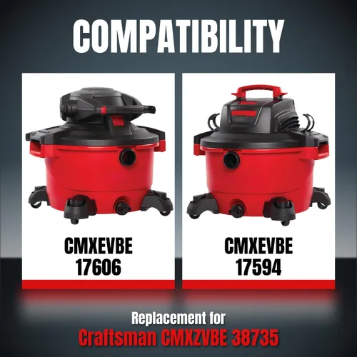 Vista 3 de POWERTEC 38735 Shop Vac Bags for Craftsman - Bolsas para aspiradora en húmedo y seco de 12 galones, 12 galones (12 galones). Compra bolsas de vacío