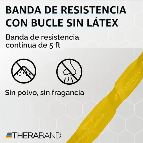 Vista 2 de THERABAND CLX Resistance Band with Loops, 5-Foot Band
