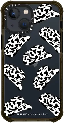 Vista 8 de CASETiFY Ultra Impact - Funda para iPhone 13 Mini, diseño de vaquera, color negro transparente Enhanced Corners 11.5 ft. 5X Militray Grade Drop