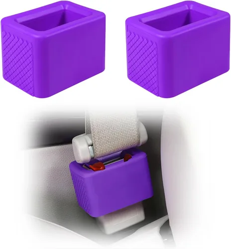 Vista 9 de 2 soportes para hebilla de cinturón de seguridad, hebilla de silicona para cinturón de seguridad para un fácil acceso, el fijador de hebilla