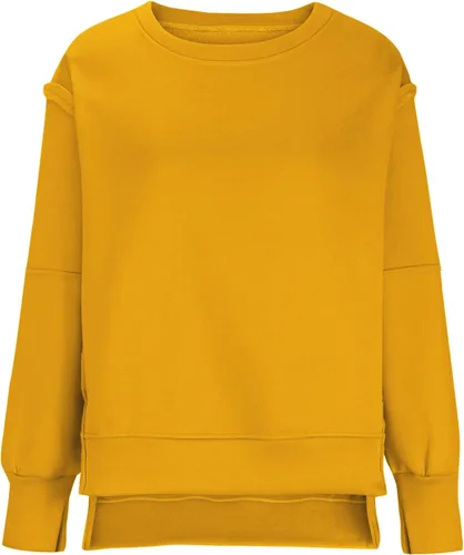 Vista 5 de Womens Oversized Casual Slit Y2K Pullover Top Crewneck Long Sleeve Corded Sweatshirts Fall Outfits 2023 Winter Clothes