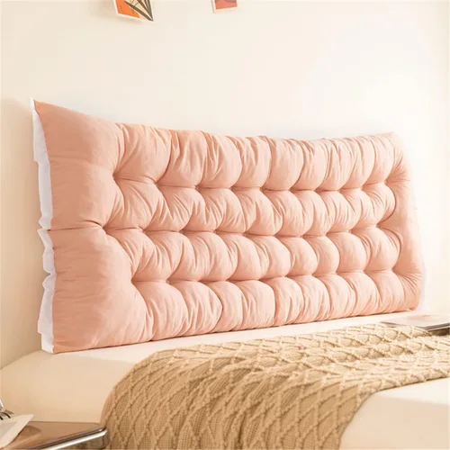 Vista 12 de Almohada para Cabecero Tapizada Montada en Pared para Dormitorio, Almohada Grande de Cabecero con Respaldo, Soporte de Posicionamiento, Almohada