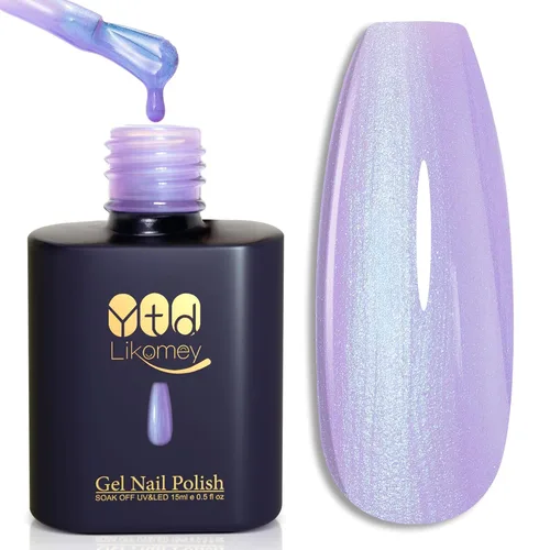 Vista 30 de YTD Likomey - Juego de esmaltes de uñas de gel de ojo de gato, 8 colores con purpurina magnética de cristal, borgoña, rojo, negro, verde, ciruela