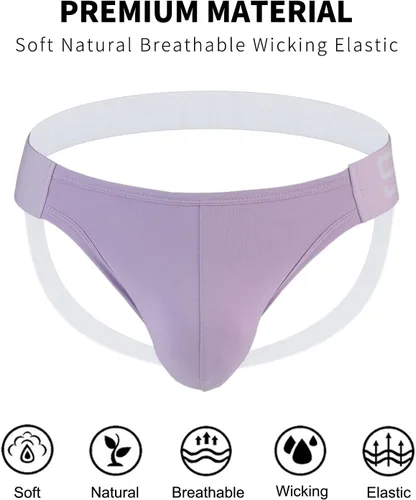 Vista 97 de SKYSPER Jock Strap Athletic Supporter para hombres Sexy Jockstrap Ropa interior masculina