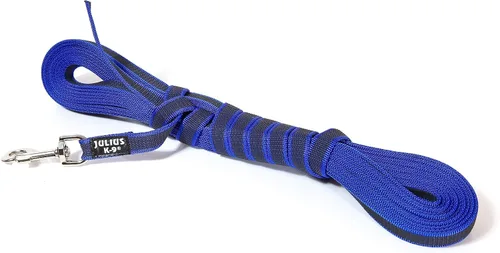 Vista 44 de Julius-K9 218GM-B-DP Correa de color y gris superagarre, ajustable, 0.551 in x 7.2 ft, azul-gris