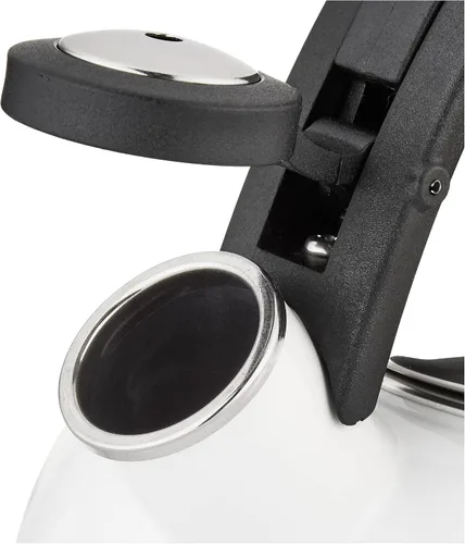 Vista 4 de Cuisinart CTK-EOS2W Peak - Tetera de 2 cuartos de galón, haz 2 cuartos de agua hirviendo en esta clásica tetera de té, silbato para señalar que
