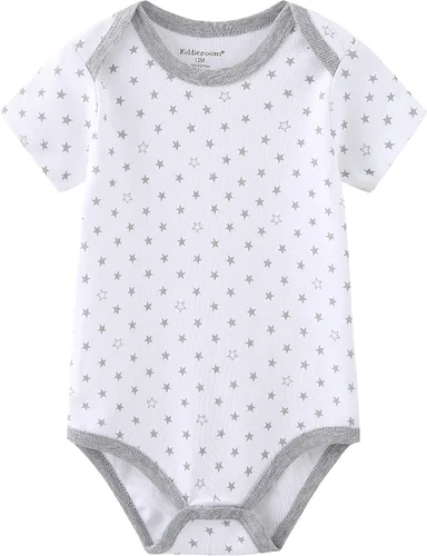 Vista 17 de Conjunto de canastilla para bebé, 9 piezas, conjunto de mamelucos y pantalones, conjunto de regalo unisex para bebé