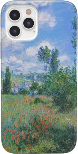 Vista 19 de Casely Funda para iPhone 12/12 Pro Todas las Sonrisas Adhesivo de Cara Sonriente Diseño Clásico Ultra Delgado