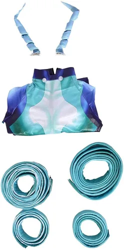 Vista 4 de miccostumes Disfraz de superhéroe de anime 3D para mujer, disfraz de cosplay con accesorios