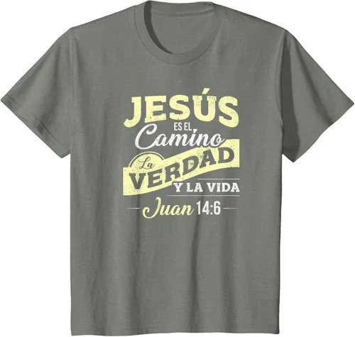 Vista 98 de Camisas de la Biblia de Jesus para los Cristianos Camiseta Española Negro