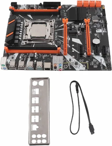 Vista 8 de Dpofirs Placa base X99 CPU Combo, LGA 2011-3 E5 2620 V3 placa base CPU, memoria DDR4 de 4 canales, tarjeta de red Gigabit, interfaz NVME M.2
