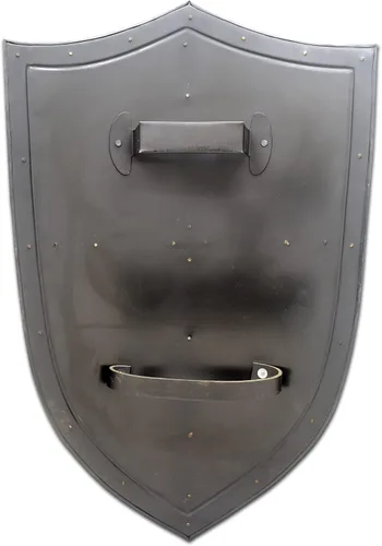 Vista 3 de Medieval Warrior Knight Templer Crusader Shield 18G Steel LARP