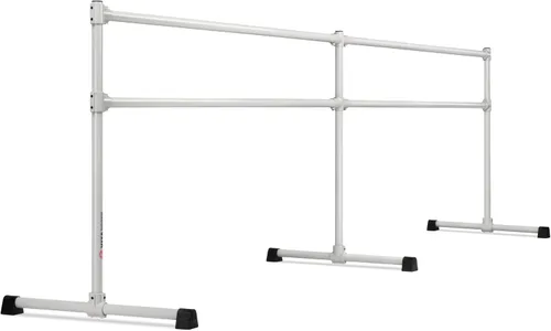 Vista 11 de VITA Barre - Barra de ballet doble portátil independiente, extrema, acero Altura fija, fabricada en Estados Unidos, equipo de ejercicio en casa