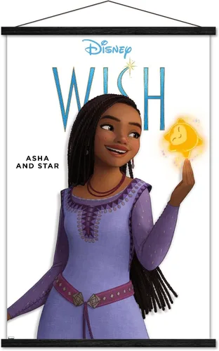 Vista 7 de Trends International Disney Wish Asha Feature Series - Póster de pared con marco magnético