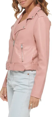 Vista 6 de Levi's Women's Belted Faux Leather Moto Jacket (Regular & Plus Size)