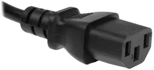Vista 3 de SF Cable, Cable de alimentación universal IEC320 C13 a NEMA 5-15P de 18 AWG de 18 AWG, 10 A, 125 V, negro