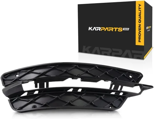 Vista 9 de KarParts360 Para Mercedes-Benz C250/C300/C350 Cubierta de luz antiniebla 2012 2013 2014 Lado del conductor exterior Textura negra