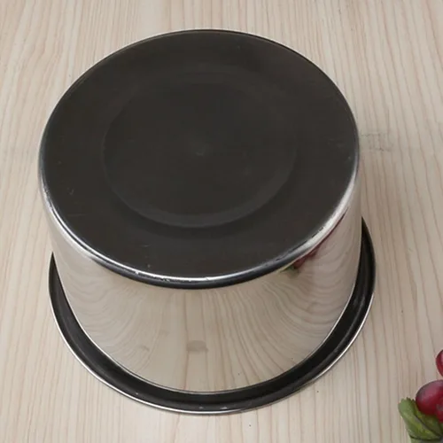 Vista 6 de Olla de acero inoxidable, olla multifuncional con tapa para hervir, olla para sopa y pasta, para el hogar, cocina, restaurante, lavavajillas (4.7 in)