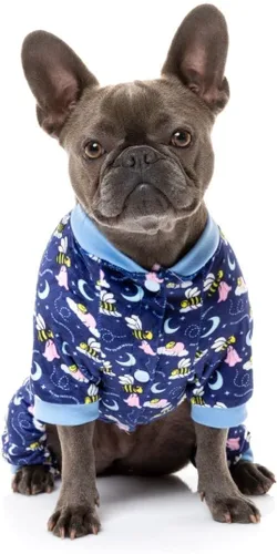 Vista 2 de Fuzzyard Off to the Moon - Pijama de abejas durmientes para perros (talla 1), multicolor, Multi colorido