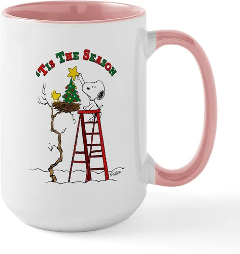 Vista 4 de CafePress Cactus Lights - Taza grande de cerámica (15.0 fl oz)