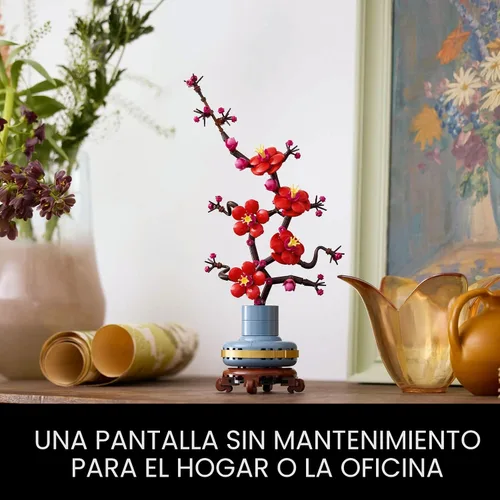 Vista 6 de LEGO Botanicals - Juegos de construcción de flores de ciruela artificiales para adultos - Flor artificial para centro de mesa de cena, decoración