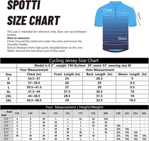 Vista 6 de Spotti Playera de manga corta para ciclismo de hombre con 3 bolsillos traseros, transpirable, secado rápido