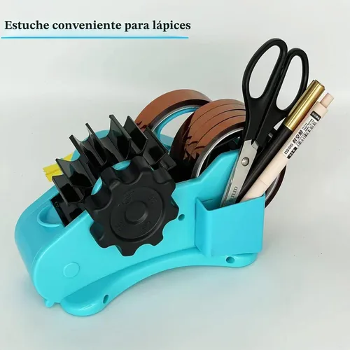 Vista 4 de Sublimación de cinta térmica azul, dispensador de cinta térmica de corte múltiple en rollo para cinta de transferencia de calor precortada, cinta