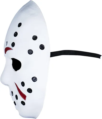 Vista 2 de Máscara de Jason 2 en 1 y máscara de Michael Myers para disfraz de cosplay