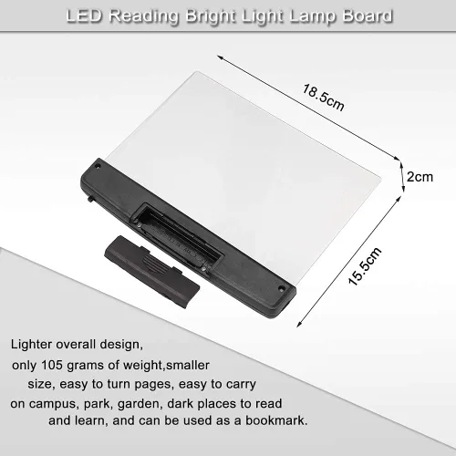 Vista 4 de Lightwedge - Luz LED portátil para libros, cama, coche, lámpara de lectura nocturna