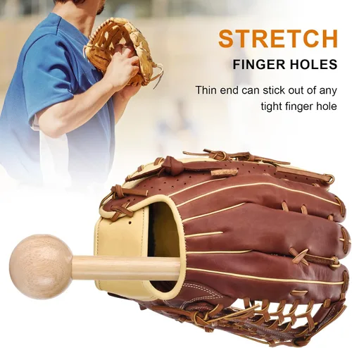 Vista 5 de Martillo de béisbol, mazo de béisbol y softbol, 2 cordones de cuero y 1 aguja para guante de béisbol, 2 cerraduras de béisbol, mazo de golve