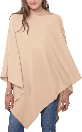 Vista 14 de MissShorthair Versatile Women's Shawl Wrap – Soft Knitted Poncho Cape Scarf for Fall Winter
