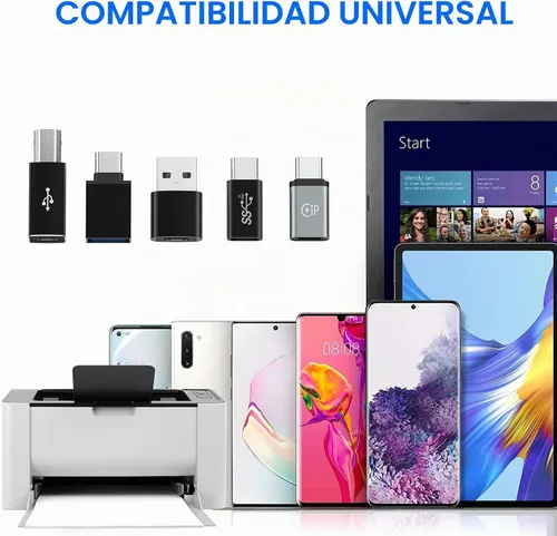 Vista 6 de USB A3.0 a USB C, C hembras a USB 2.0, C a tipo C hembras, C a USB B