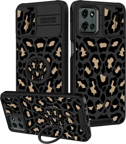 Vista 24 de para Moto G 5G 2023 funda - Cubierta de teléfono linda con corazón para mujeres y niñas, diseño único negro con cubierta deslizante para la cámara