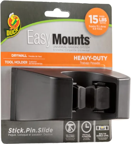Vista 11 de Duck EasyMounts - Estante multiusos para paneles de yeso, estante multiusos para organización de garaje, bancos de trabajo, cobertizos
