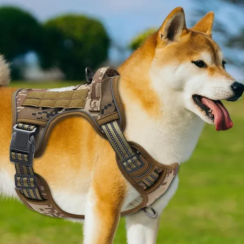 Vista 4 de Reflective Dog Harness – Adjustable No-Pull Collar, Comfortable Breathable Material, Sturdy Durablee Structure, Quick-Release Clip Lightweight