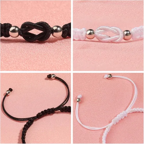 Vista 8 de Pulseras a juego para parejas, aniversarios, cumpleaños, día de San Valentín, regalos de Navidad