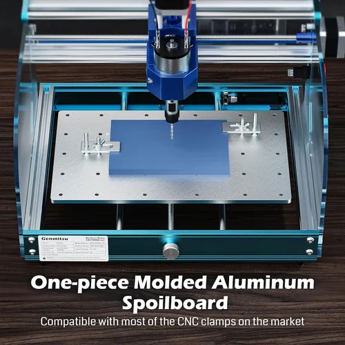 Vista 4 de SainSmart Genmitsu - máquina enrutadora CNC 3018-PROVer con control fuera de línea GRBL, interruptores de límites & parada de emergencia, área