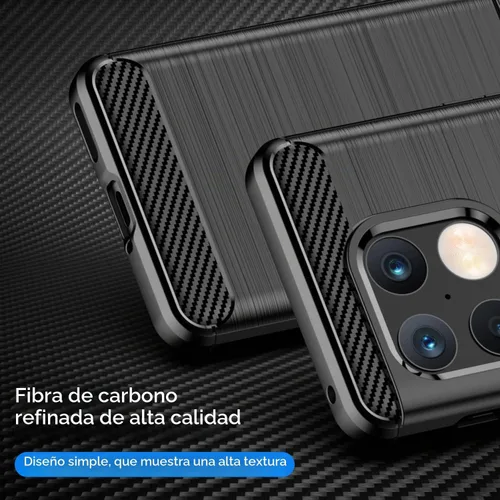 Vista 3 de Funda para OnePlus 10 Pro 5G, a prueba de golpes, resistente a los arañazos, funda de fibra de carbono, TPU suave, para OnePlus 10 Pro 5G