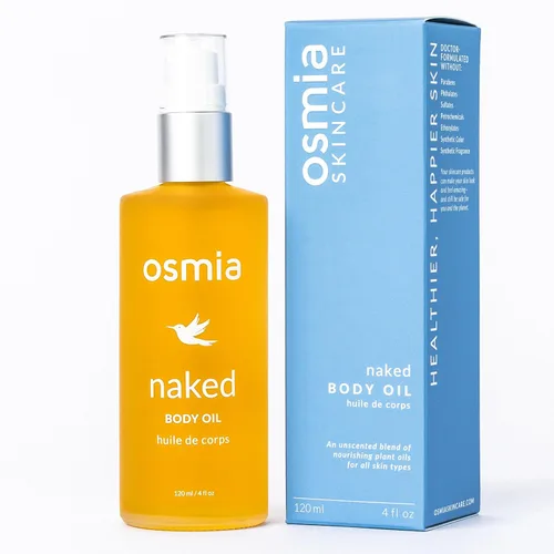 Vista 8 de Osmia Skincare - Aceite corporal natural desnudo Aceites de rosa mosqueta, borraja + almendras dulces, suaviza, suaviza, nutre, belleza limpia