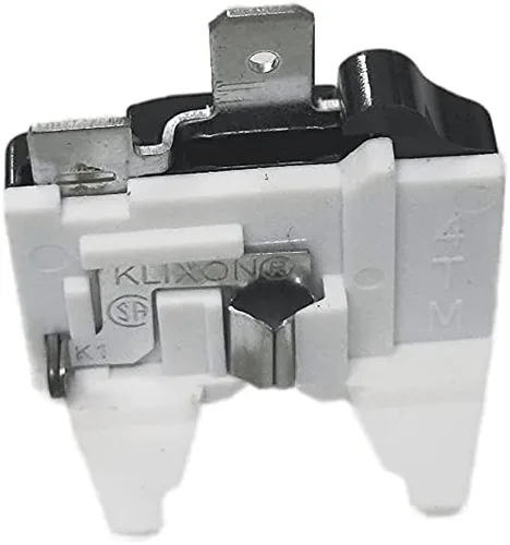 Vista 2 de 1 unids QP-02-4.7 PTC Relé de arranque del refrigerador 3Pin Enfriadores Compresor Starter con 1 unids Refrigerador Protector de sobrecarga 1/2HP