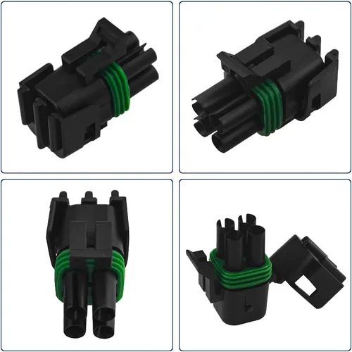 Vista 5 de WMYCONGCONG 10 kits de 4 pines de manera impermeable conector de cable eléctrico enchufe terminal (4 pines)